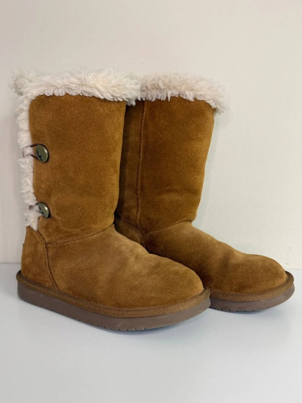 Koolaburra by Ugg: Girls' Kinslei Tall Chestnut Boots, Size 3